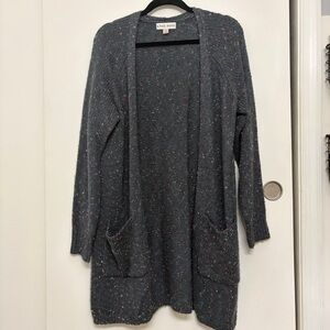 Knox Rose Women's Speckled Gray Cardigan
